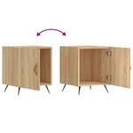 vidaXL Tables de chevet 2 Pièces chêne sonoma 40x40x50 cm bois ingénierie