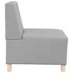 vidaXL Unité de Sofa Modulaire Sans Accoudoirs 3 Pièces Gris nuage