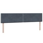 vidaXL Sommier à lattes de lit et matelas gris foncé 180x210cm velours