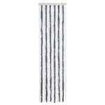 vidaXL Moustiquaire Gris et blanc 56x200 cm Chenille