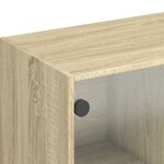 vidaXL Buffet haut avec portes chêne sonoma bois d'ingénierie
