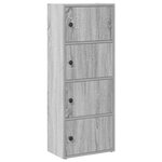 vidaXL Bibliothèque sonoma gris 40x24x102 cm bois d'ingénierie