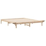 vidaXL Cadre de lit avec tables de chevet Naturel 180 x 220 cm