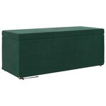 vidaXL Tabouret Vert foncé 101 x 41 x 40 cm Velours et Bois Composite