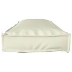 vidaXL Coussin pour banc de palette Crème 120 x 40 x 8 cm Tissu Oxford