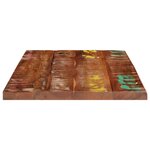 vidaXL Dessus de table 60x50x2 5 cm rectangulaire bois massif récupéré