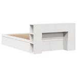 vidaXL Cadre de lit sans matelas blanc 120x200 cm bois de pin massif