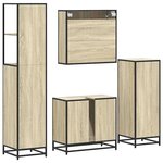 vidaXL Ensemble de meubles de salle de bain 4 Pièces chêne sonoma
