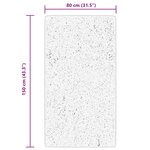 vidaXL Tapis ARBIZU intérieur extérieur design vintage 80x150 cm