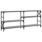 vidaXL Table console sonoma gris 180x29x76 5 cm bois d'ingénierie