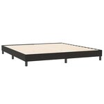 vidaXL Sommier à lattes de lit sans matelas noir 200x220 cm velours
