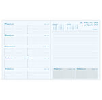 Semainier de bureau Espace 22 Barbara répertoire 225x185 mm Noir EXACOMPTA