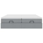 VidaXL Cadre de lit ottoman et matelas gris clair 180x200cm tissu