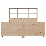 vidaXL Lit bibliothèque sans matelas 140x200 cm bois massif