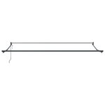 vidaXL Auvent Rétractable Vert et blanc 400 × 350 cm Tissu et Métal