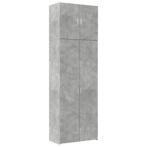 vidaXL Buffet haut gris béton 80x42 5x249 cm bois d'ingénierie