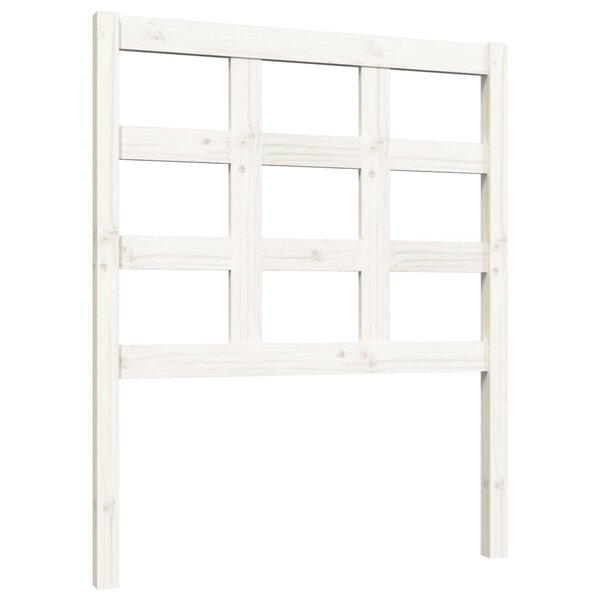 vidaXL Tête de lit Blanc 80 5x4x100 cm Bois massif de pin