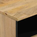 vidaXL Table de chevet 40x33x46 cm Bois de manguier solide