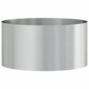 vidaXL Cache-pot de jardin Argent 40 x 40 x 20 cm Acier galvanisé