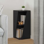 vidaXL Étagère latérale Noir 33 x 32 x 70 5 cm Bois d'ingénierie