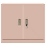 vidaXL Armoire de rangement Rose 80 x 40 x 70 cm Acier