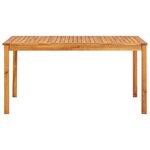 vidaXL Ensemble à manger d'extérieur 3 Pièces et coussins Acacia solide
