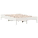 vidaXL Cadre de lit sans matelas blanc 150x200 cm bois de pin massif
