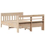 vidaXL Cadre de lit sans matelas 135x190 cm bois de pin massif