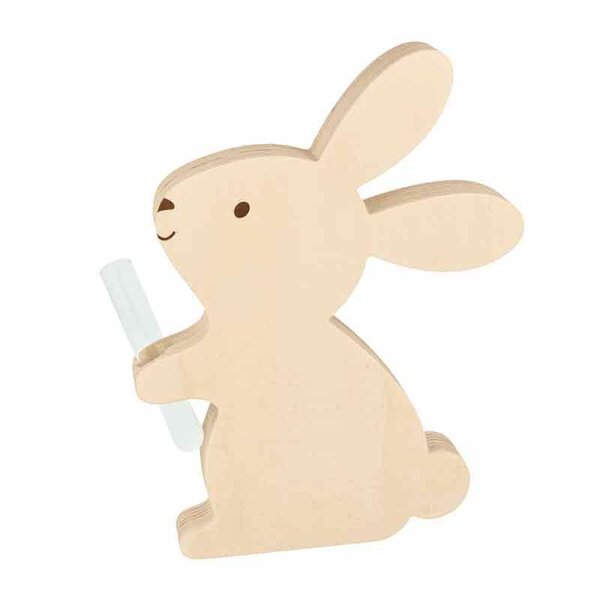 Soliflore en bois 18 x 24 x 2 5 cm - Lapin