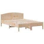 vidaXL Lit bibliothèque sans matelas 120x200 cm bois de pin massif