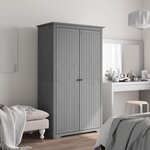 vidaXL Garde-robe BODO gris 99x53 5x173 cm bois massif de pin