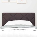 Têtière LED vidaXL Design en blocs de diamant Marron foncé 80 cm Tissu