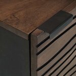 vidaXL Cabinet de chevet 2 Pièces Noyer 40 x 33 x 46 cm