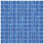 vidaXL Carreaux mosaïque 11 Pièces Bleu 30x30 cm Verre