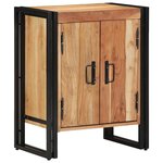 vidaXL Meuble à Chaussures Noir 30 x 30 x 40 cm Bois d'acacia massif
