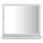Miroir de salle de bain 40 x 10 5 x 37 cm aggloméré gris 02_0006942