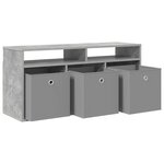 vidaXL Basboard avec tiroir Gris béton 102 x 32 x 48 5 cm