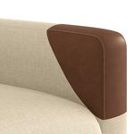 vidaXL Fauteuil de massage inclinable Crème Tissu