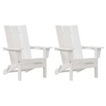 vidaXL Mobilier de jardin lounge 2 Pièces Blanc 74.5 x 80.5 x 90cm