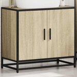 vidaXL Armoire lavabo de salle de bain chêne sonoma bois d'ingénierie
