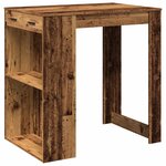 vidaXL Table de bar vieux bois 102x70x103 5 cm bois d'ingénierie
