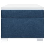 vidaXL Sommier à lattes de lit avec matelas Bleu 100x200 cm Tissu