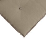 vidaXL Coussin de Dos Taupe 160 x 50 cm Tissu en microfibre