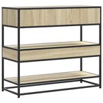 vidaXL Table console chêne sonoma 90x35x80 cm bois d'ingénierie