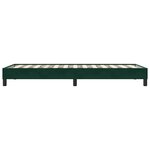 vidaXL Cadre de lit sans matelas vert foncé 80x210 cm velours