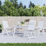 vidaXL Coussins de chaise de jardin lot de 4 carreaux gris 40x40x3 cm