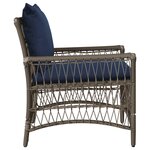 vidaXL Chaise de jardin avec coussins gris 60x70x78 cm en poly rattan