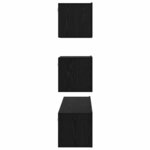 vidaXL Ensemble meuble TV 4 Pièces Chêne noir 80 x 30 x 30 cm