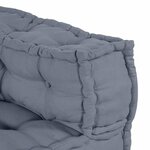 vidaXL Unité de canapé modulaire 4 Pièces Gris Tissu