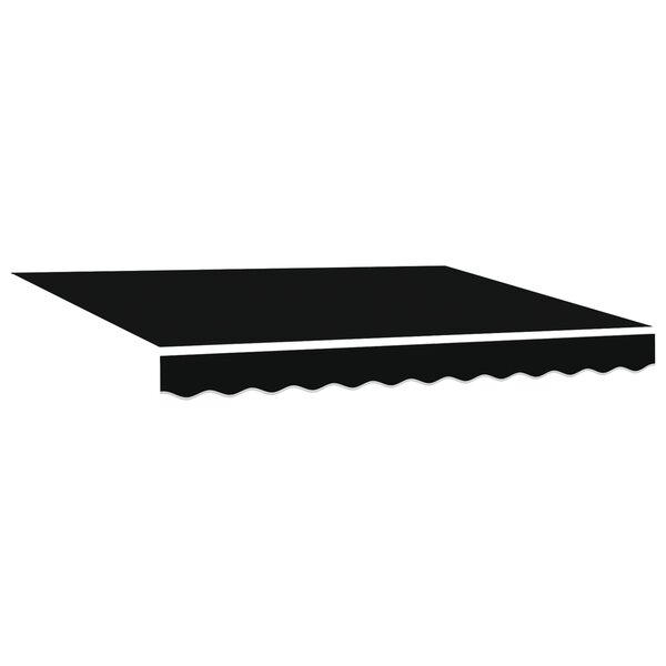 vidaXL Store manuel rétractable avec LED noir 300x250 cm
